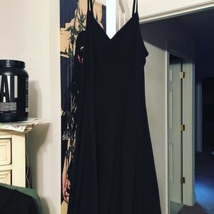 American Eagle Black Spaghetti Strap Dress